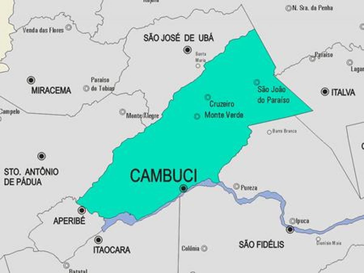 מפה של Cambuci עיריית