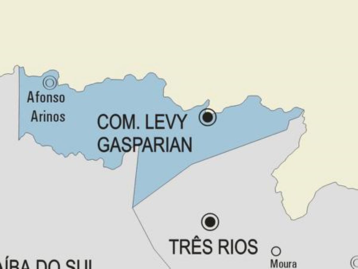 מפה של Casimiro דה אבראו עיריית