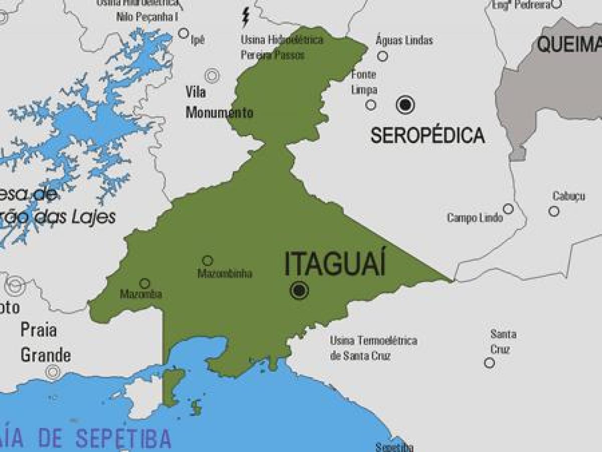 מפה של Itaguaí עיריית
