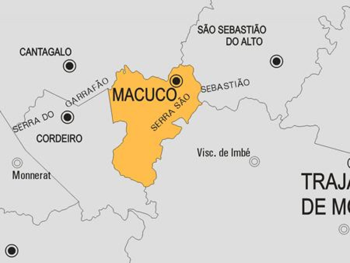 מפה של Macuco עיריית
