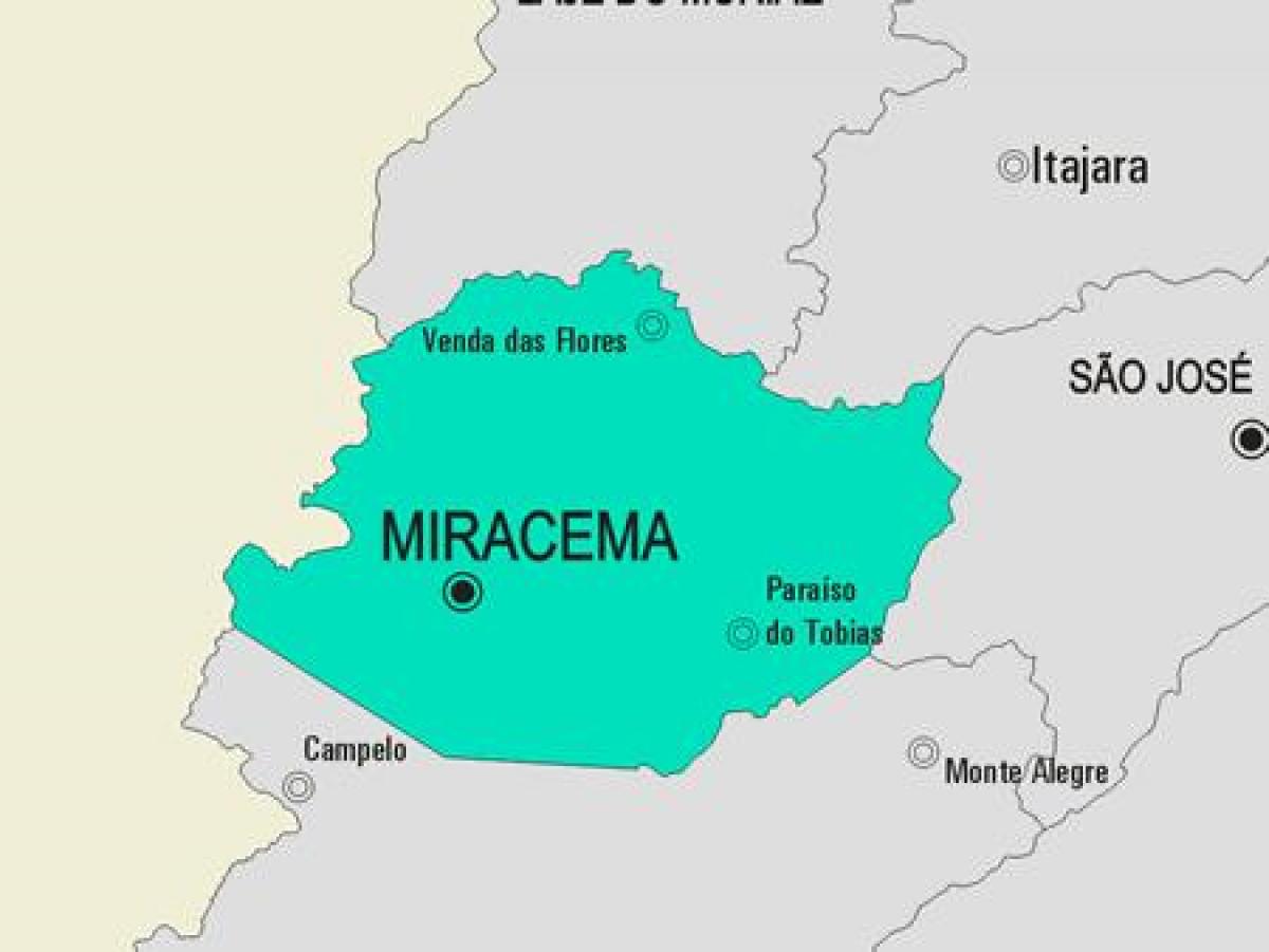 מפה של Miracema עיריית