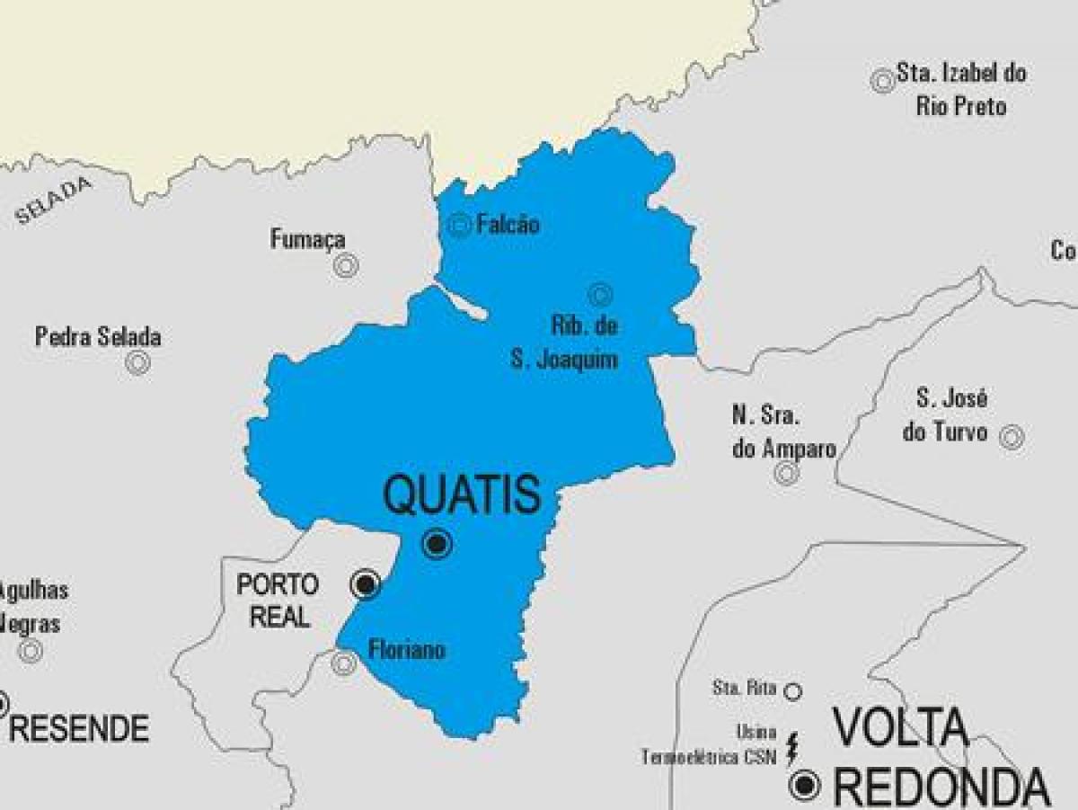 מפה של Quatis עיריית