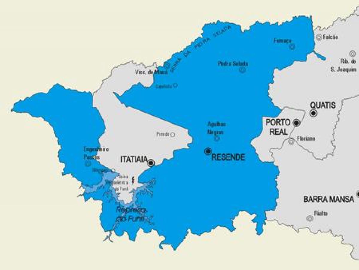 מפה של Resende עיריית
