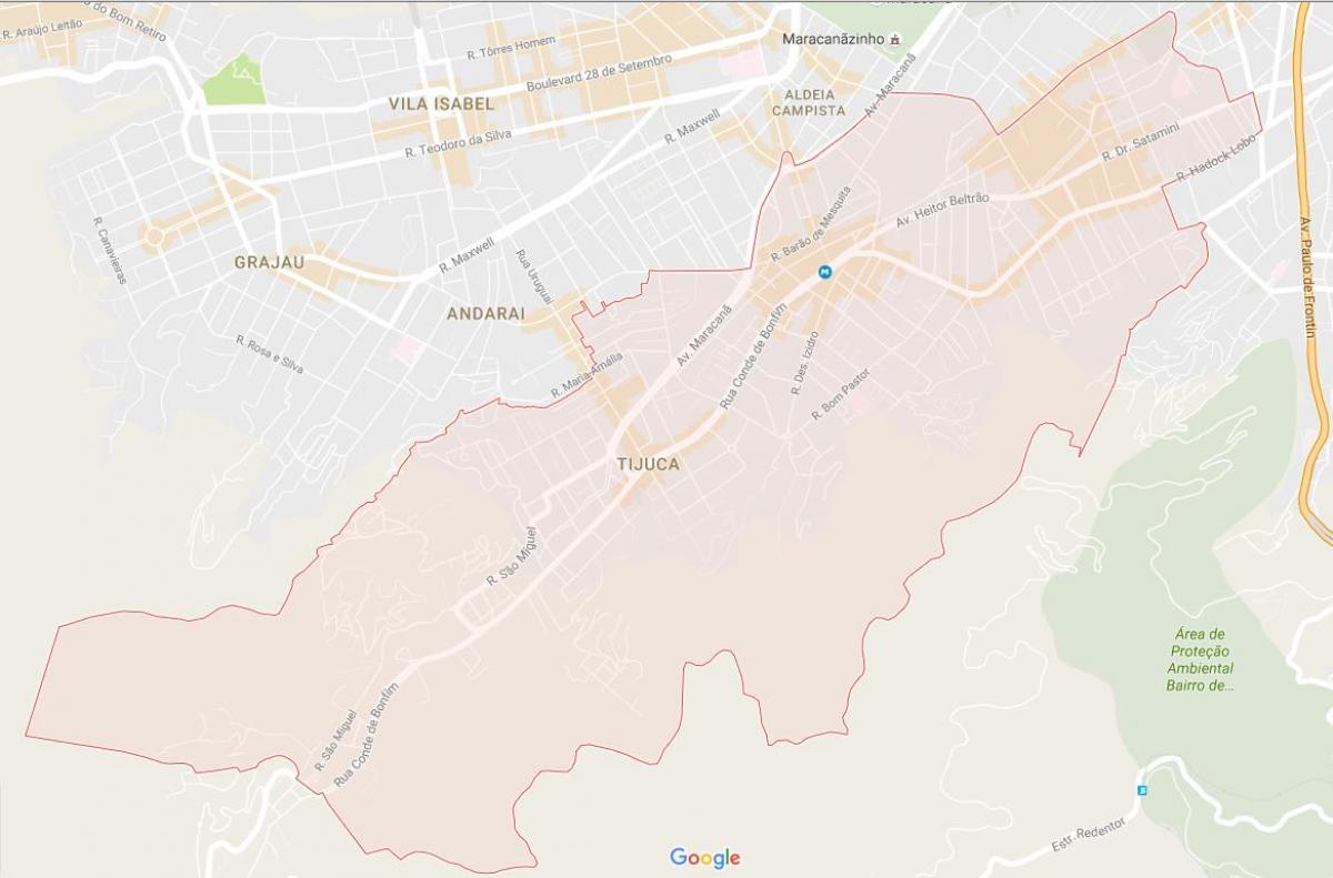 מפה של Tijuca