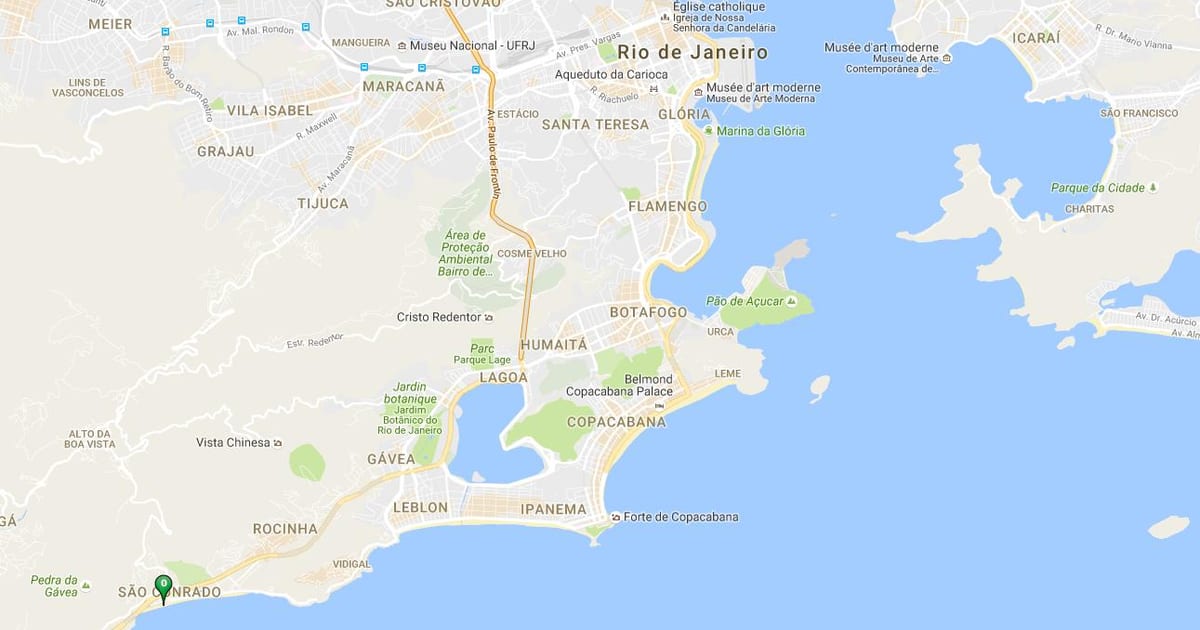 מפה של חוף סאו קונראדו