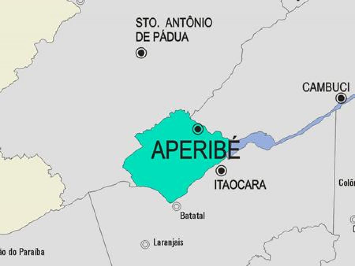 מפה של Aperibé עיריית
