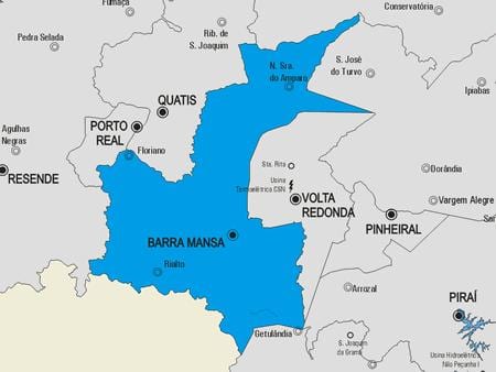 המפה של Barra מנילהafrica. kgm עיריית