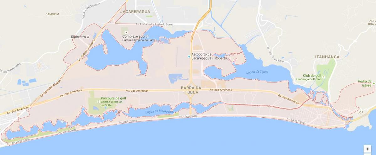המפה של Barra da Tijuca
