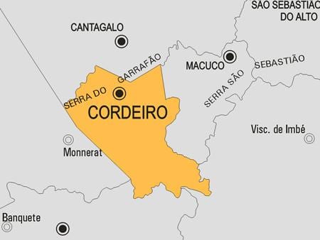 מפה של Cordeiro עיריית