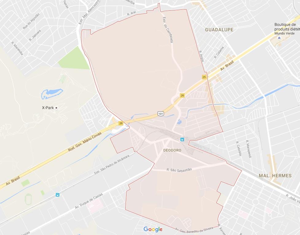 מפה של Deodoro