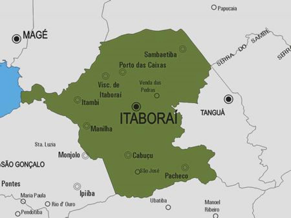 מפה של Itaboraí עיריית