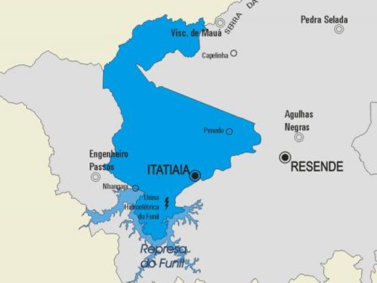 מפה של Itatiaia עיריית