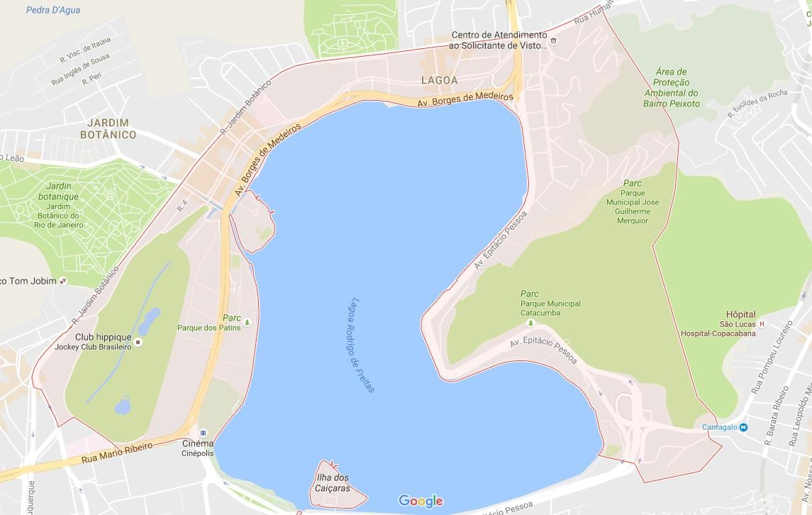 מפה של Lagoa