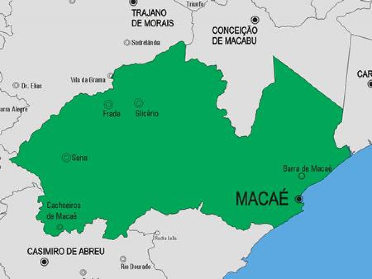 מפה של Macaé עיריית