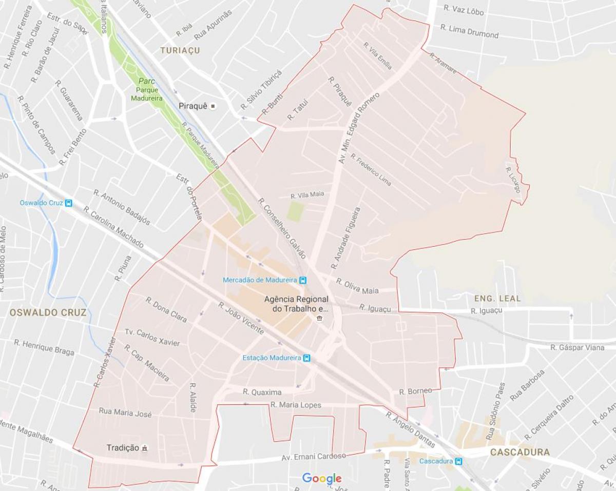 מפה של Madureira