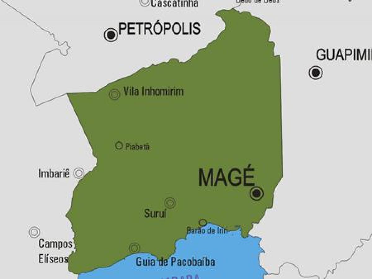 מפה של Magé עיריית