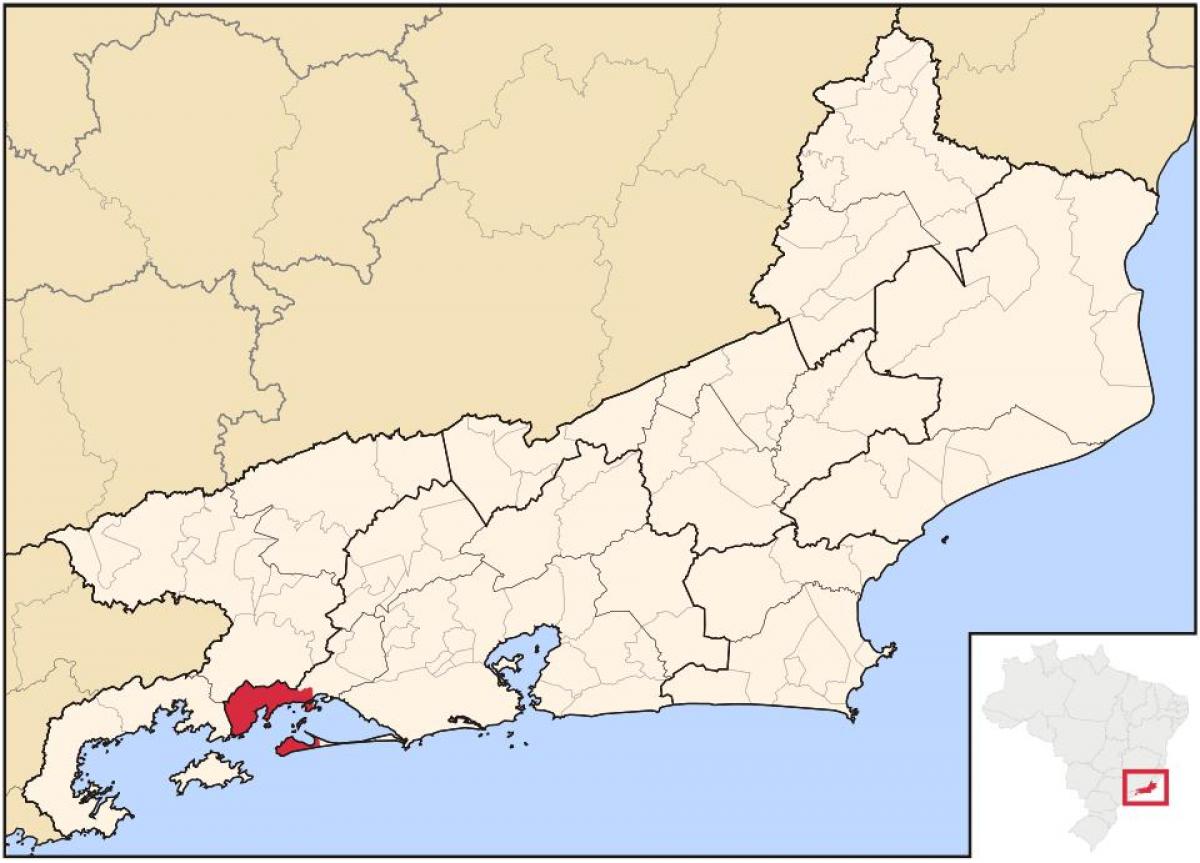 מפה של Mangaratiba