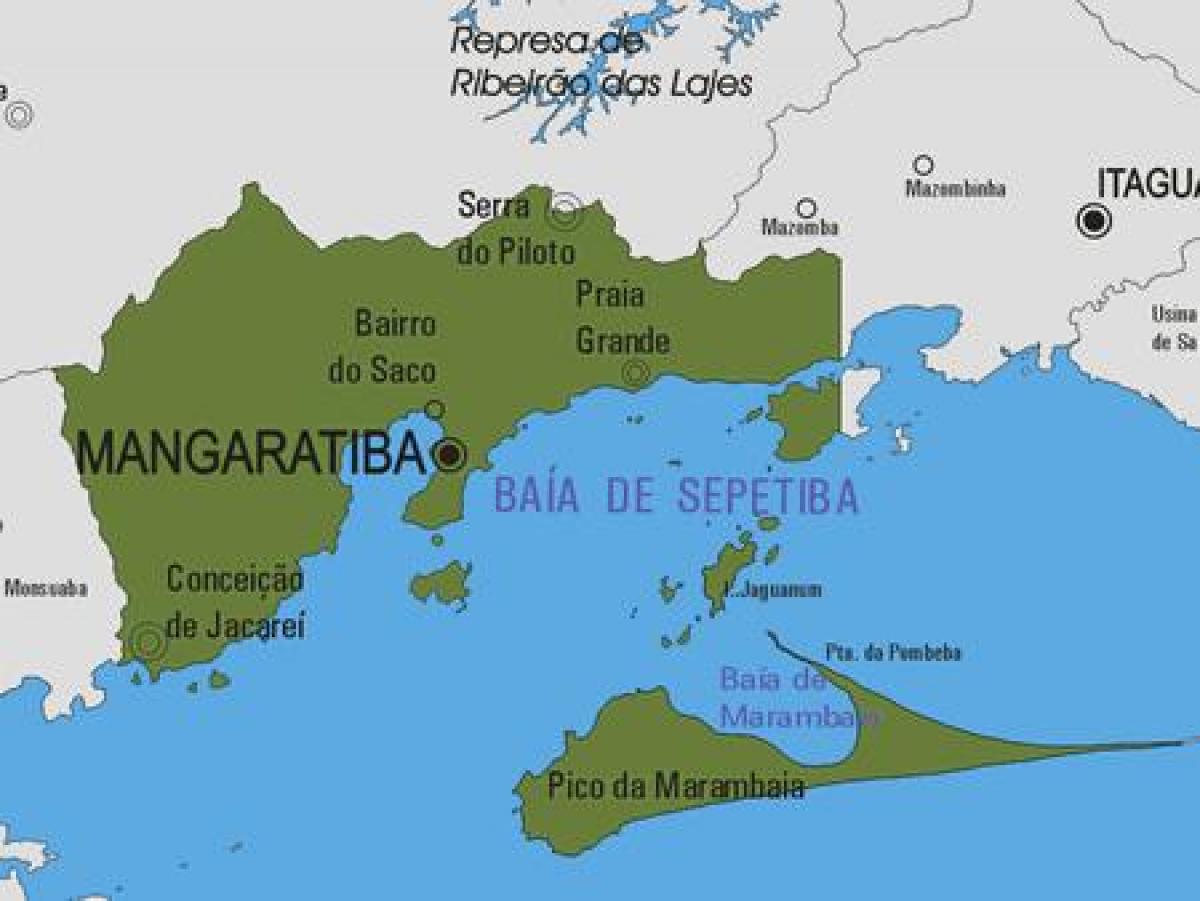 מפה של Mangaratiba עיריית
