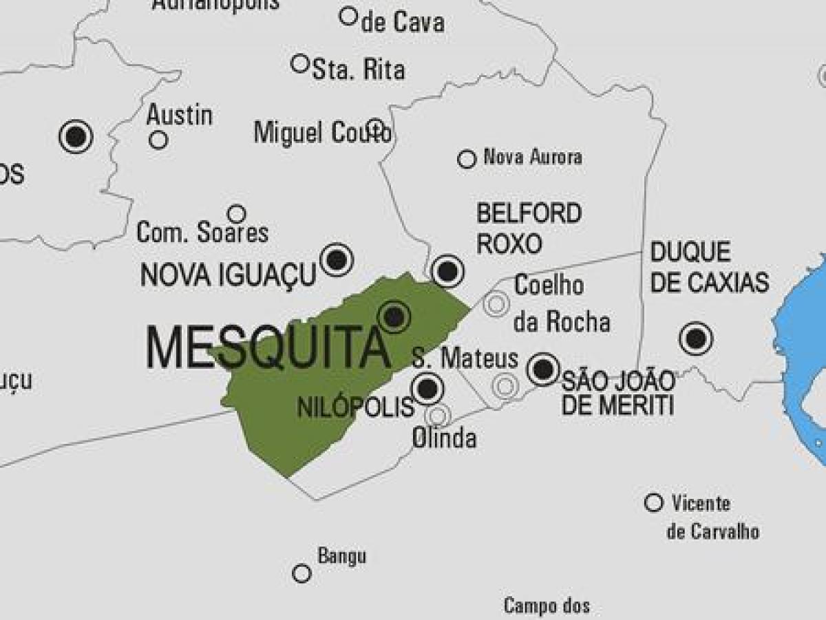 מפה של Mesquita עיריית