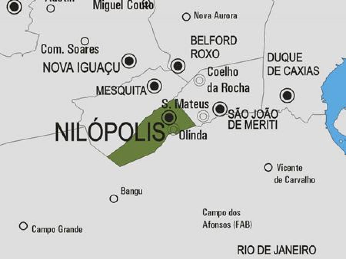 מפה של Nilópolis עיריית