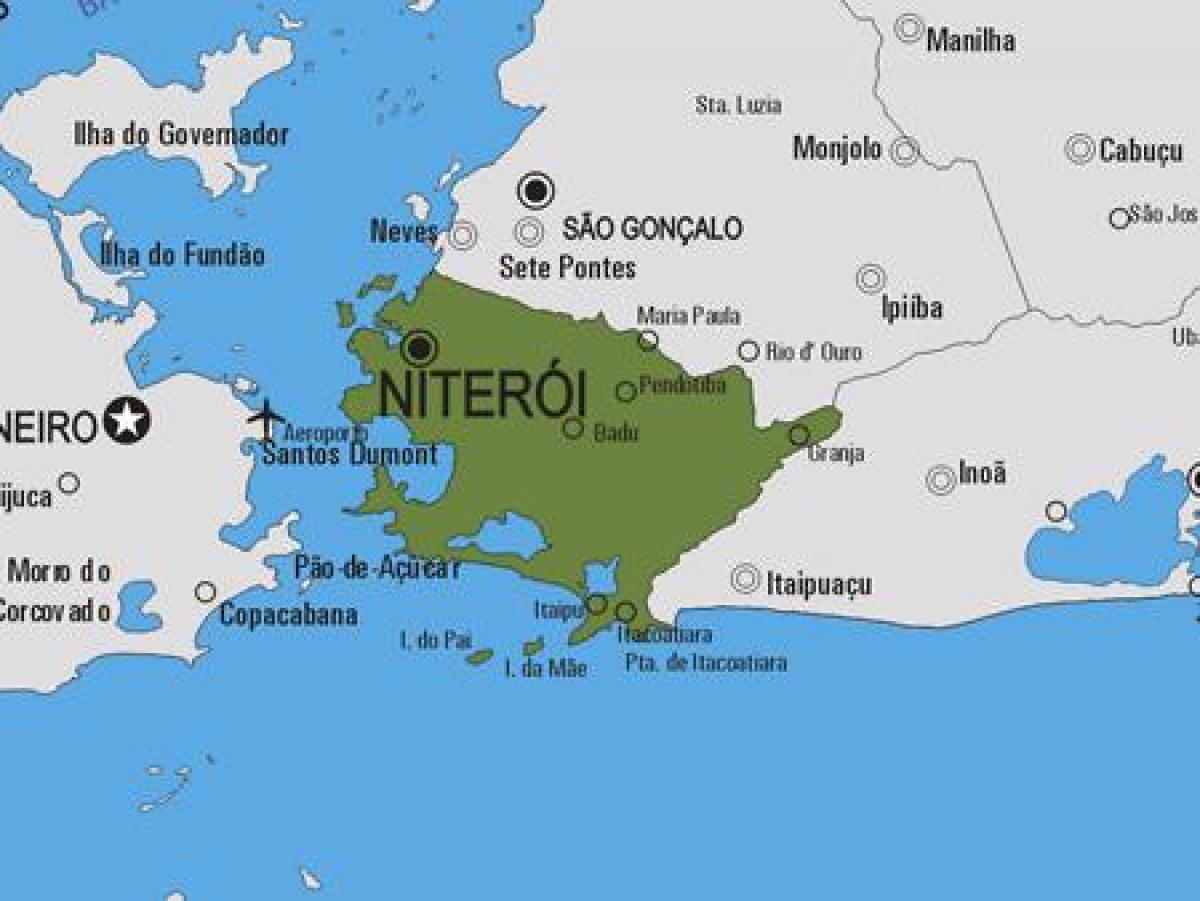 מפה של Niterói עיריית
