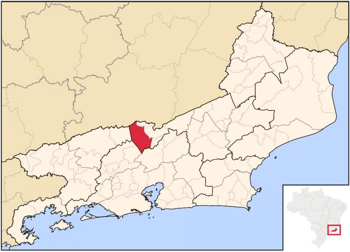 מפה של Paraíba דו סול
