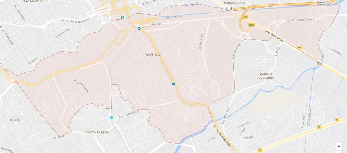 מפה של Pavuna