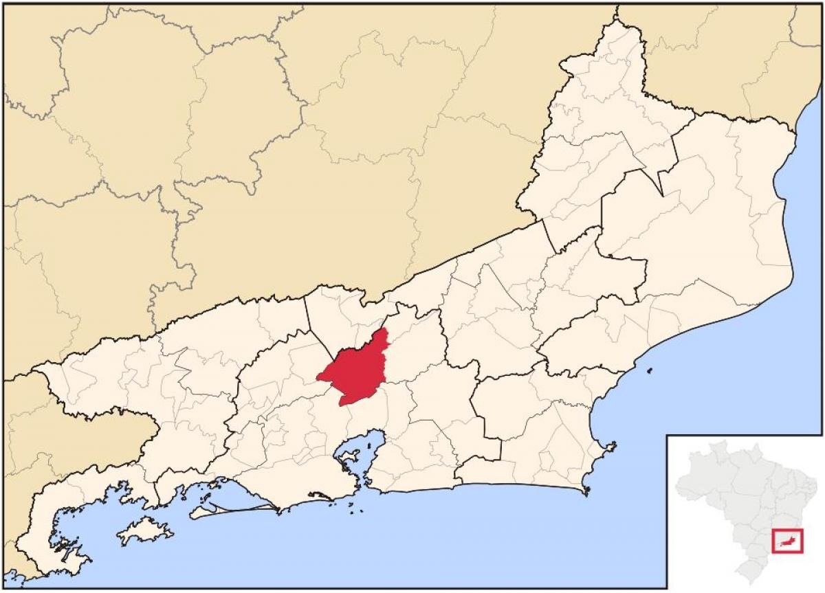 מפה של Petrópolis