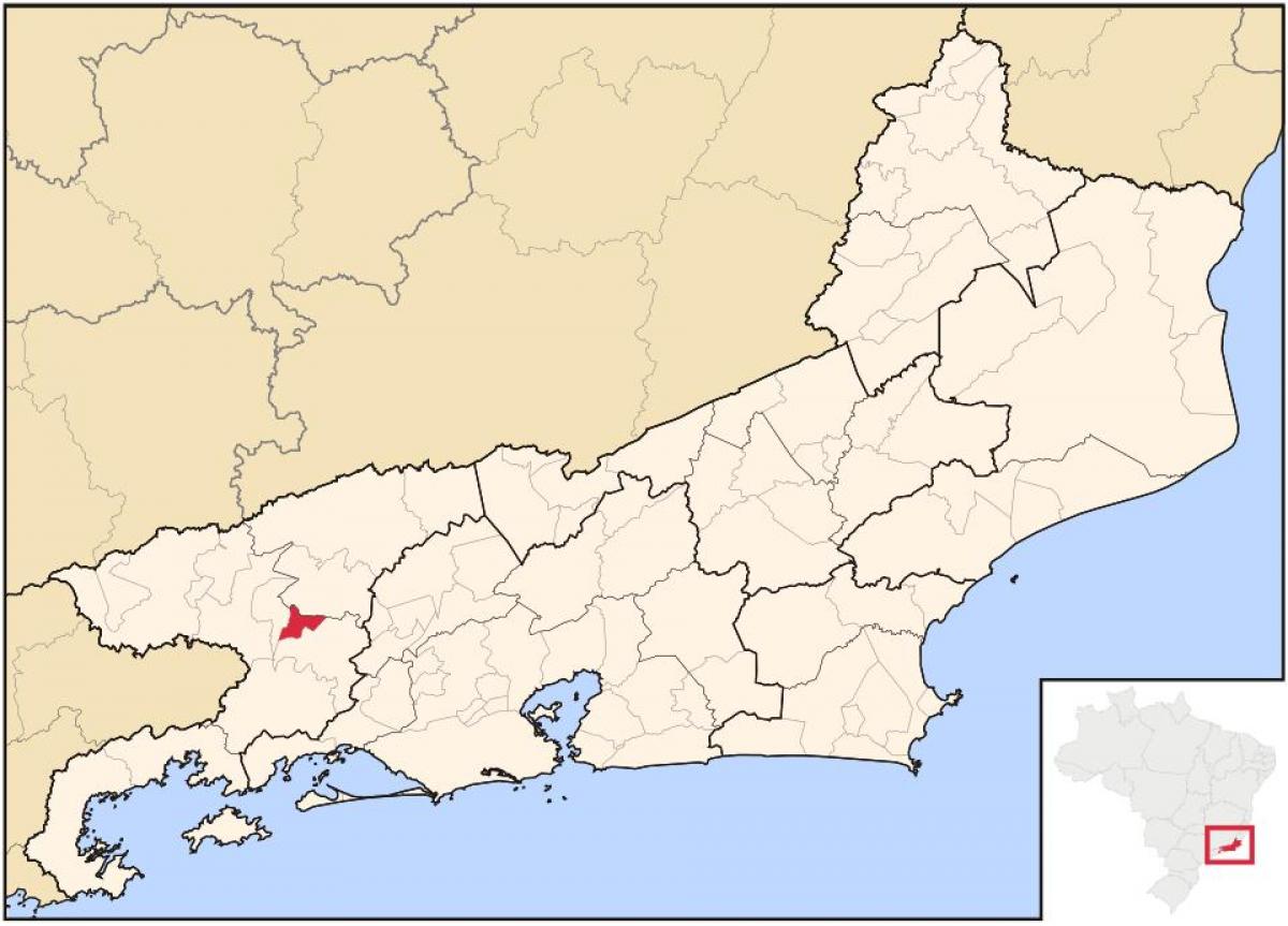 מפה של Pinheiral