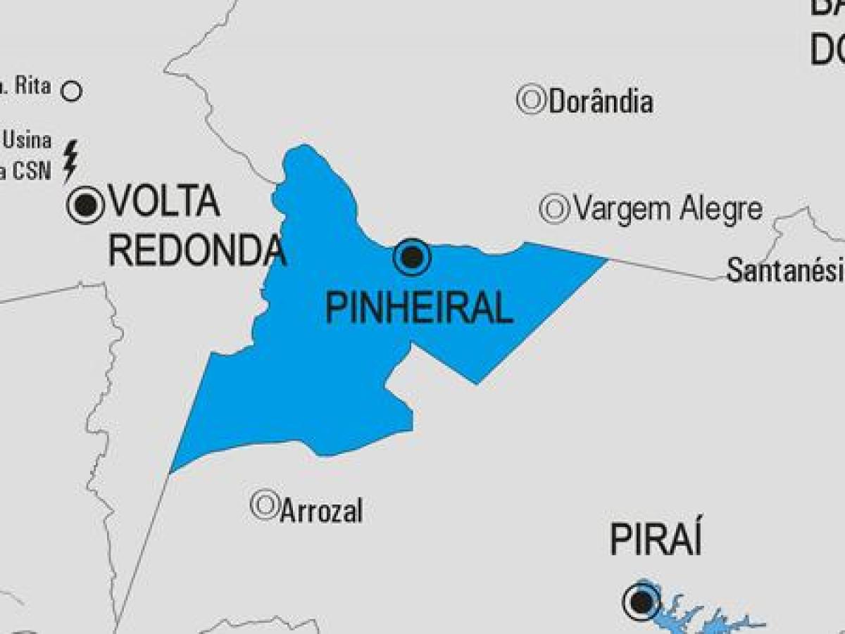 מפה של Pinheiral עיריית
