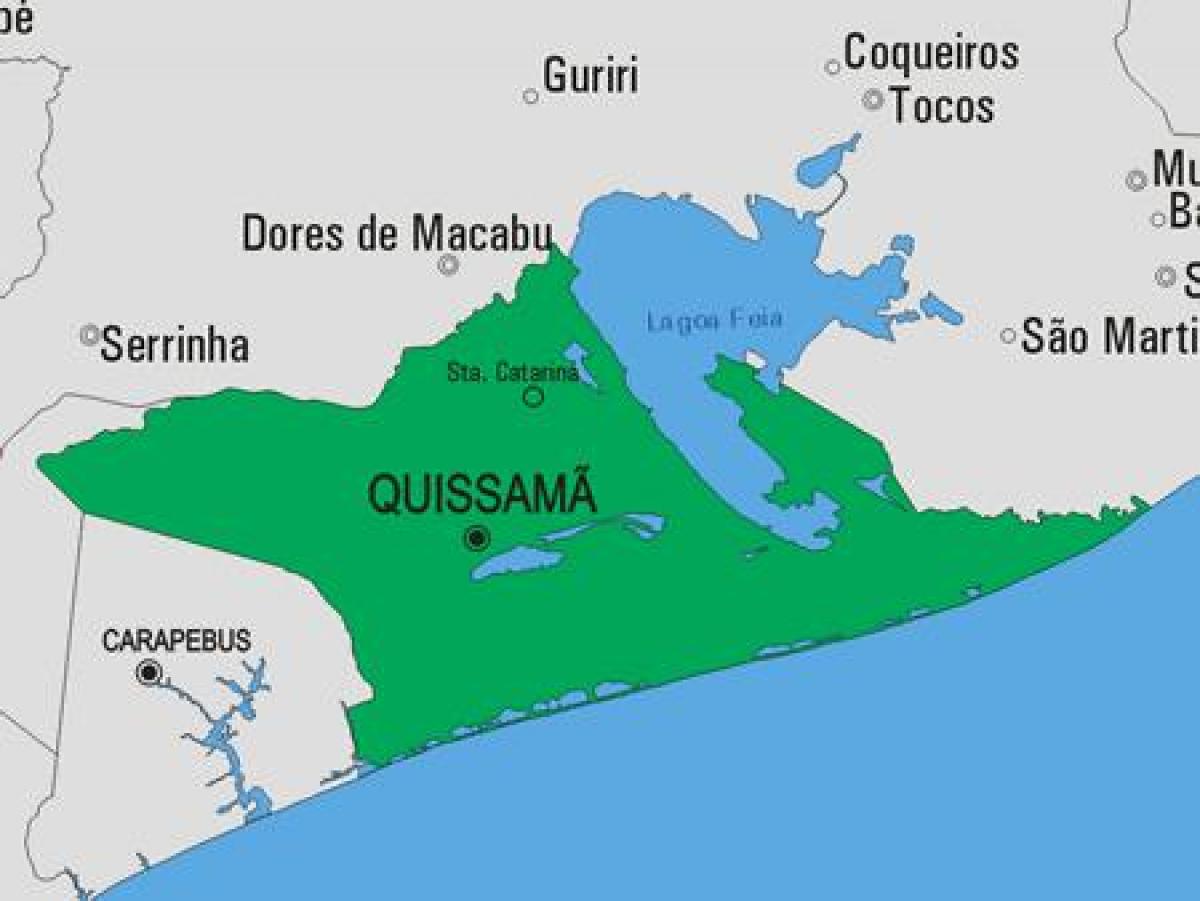 מפה של Quissamã עיריית
