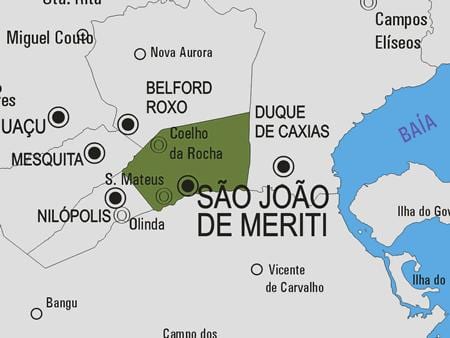 מפה של São João de Meriti עיריית