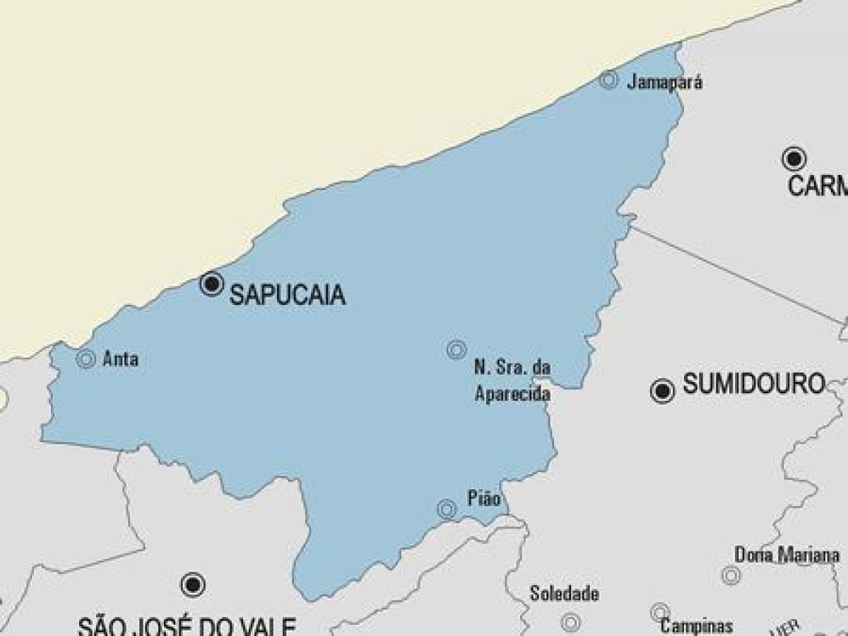 מפה של Sapucaia עיריית