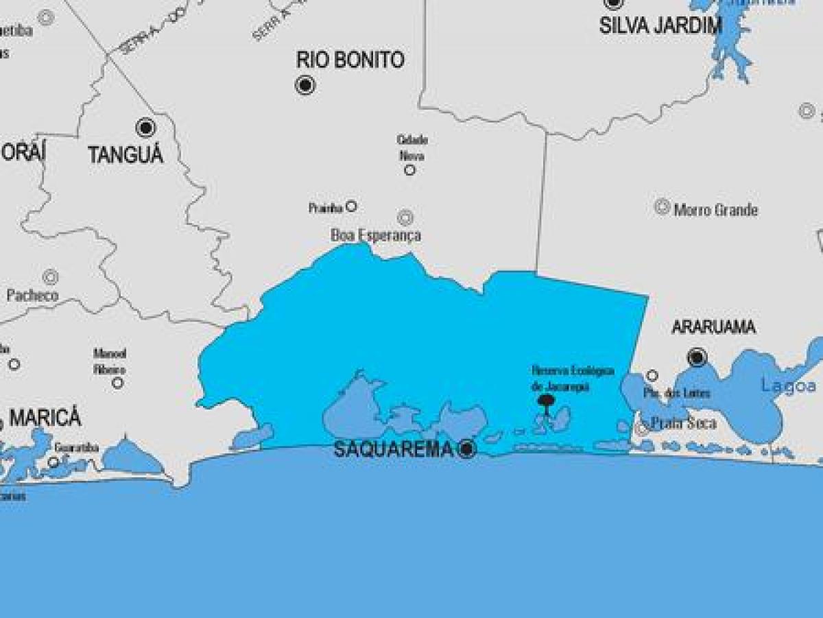 מפה של Saquarema עיריית