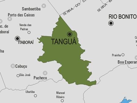 מפה של Tanguá עיריית