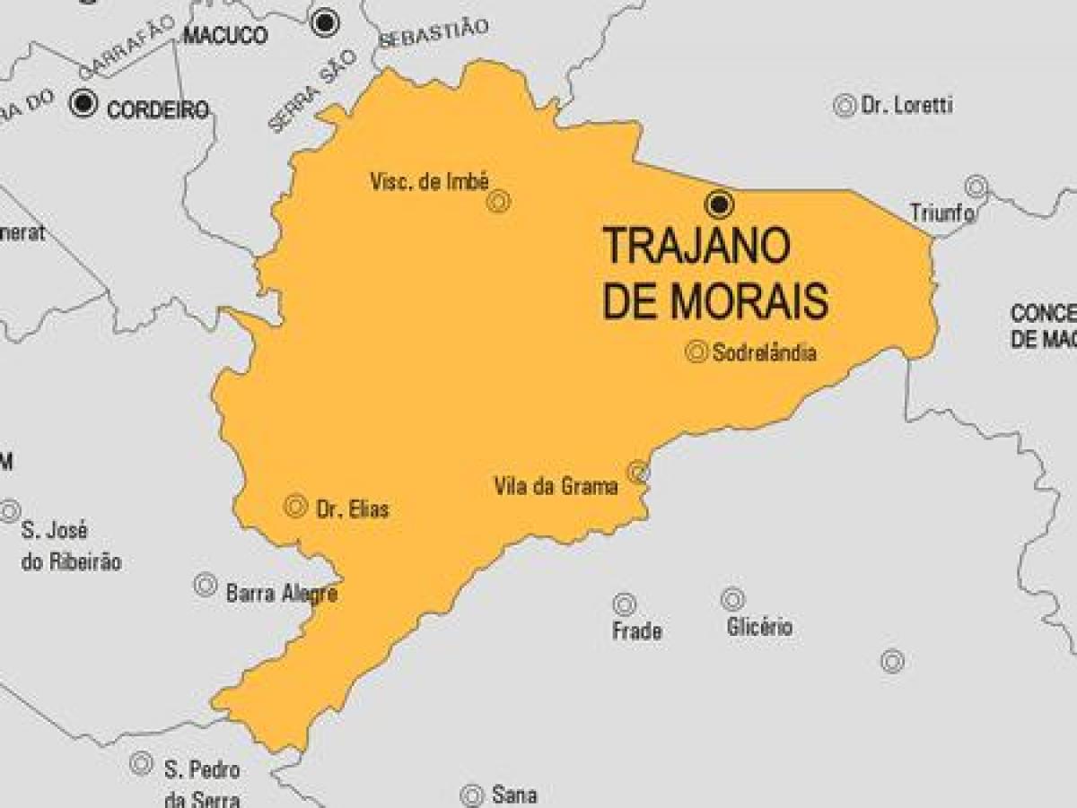 מפה של Trajano de Morais עיריית