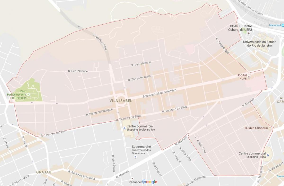 מפה של Vila איזבל