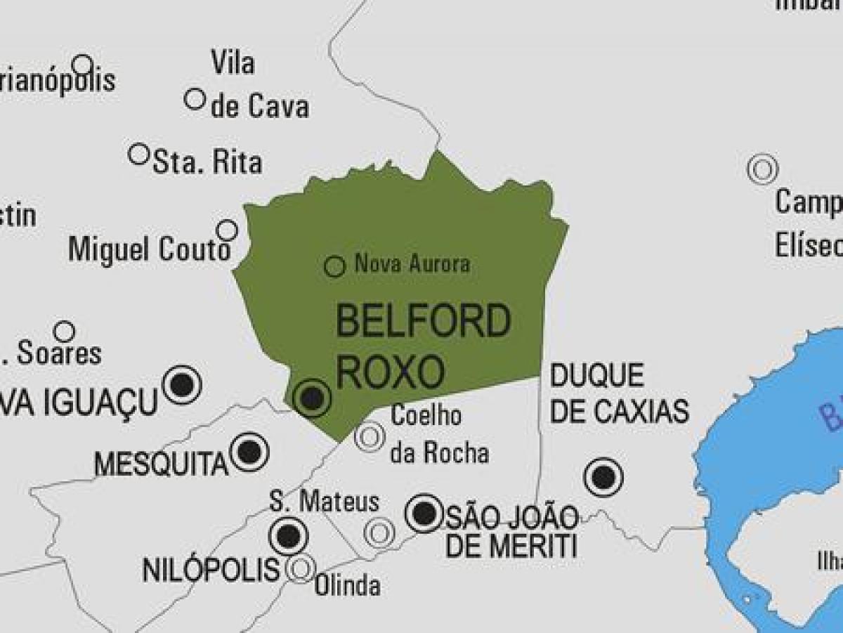 מפה של בלפורד Roxo עיריית