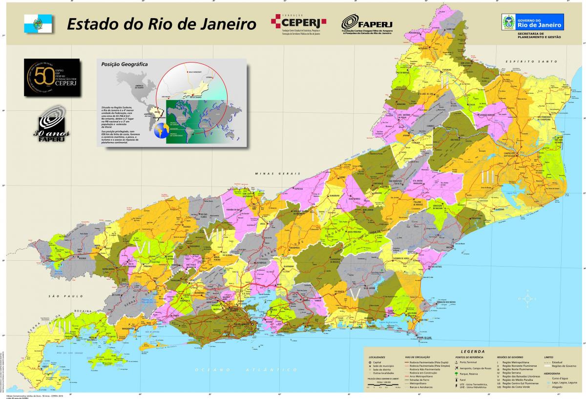 מפה של הרשויות בריו דה ז ' ניירו