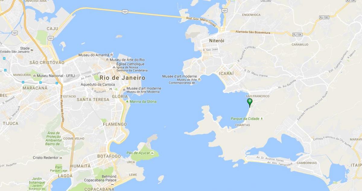מפה של חוף Charitas