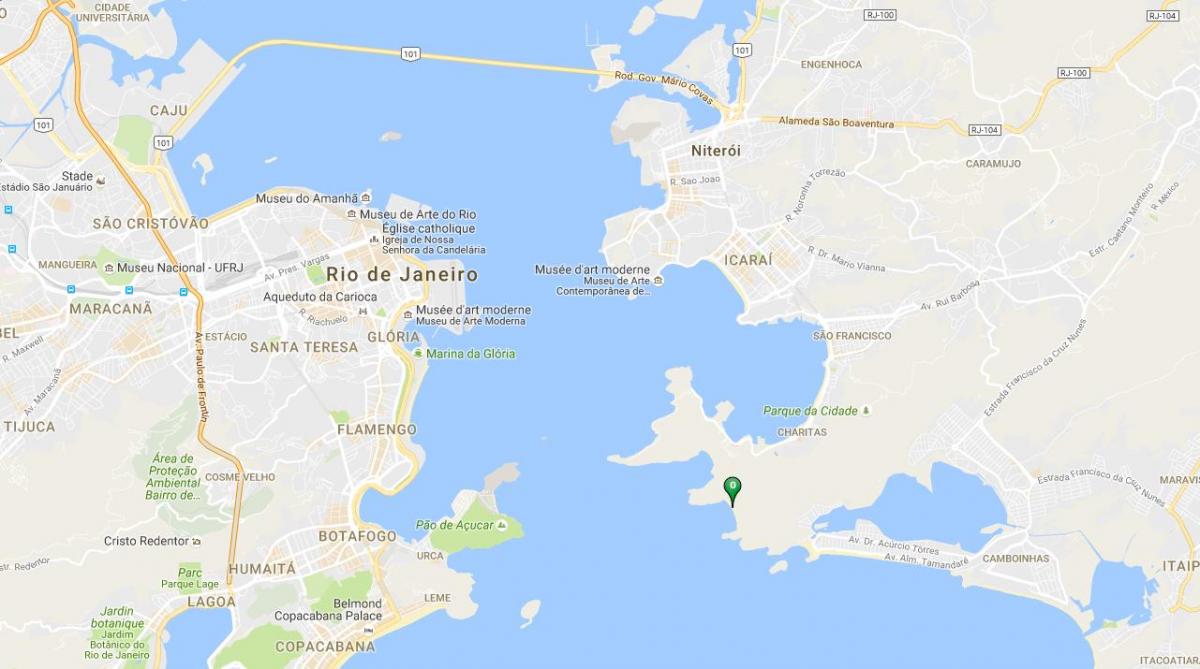 מפה של חוף פורטה Imbuí
