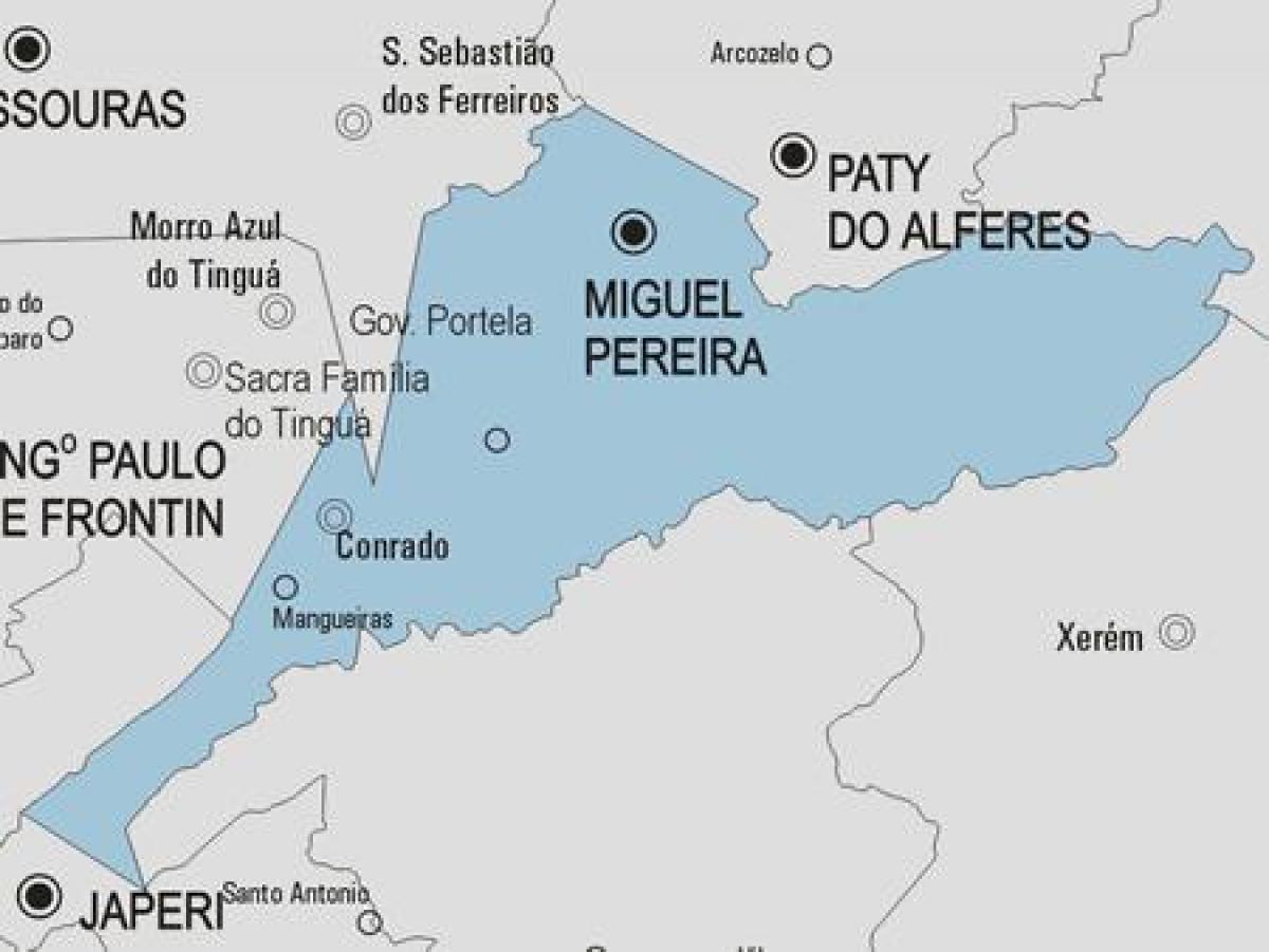 מפה של מיגל פריירה עיריית
