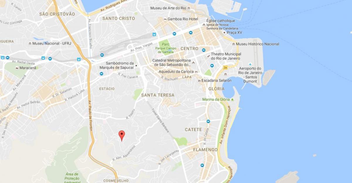 מפה של השכונה Mangueira