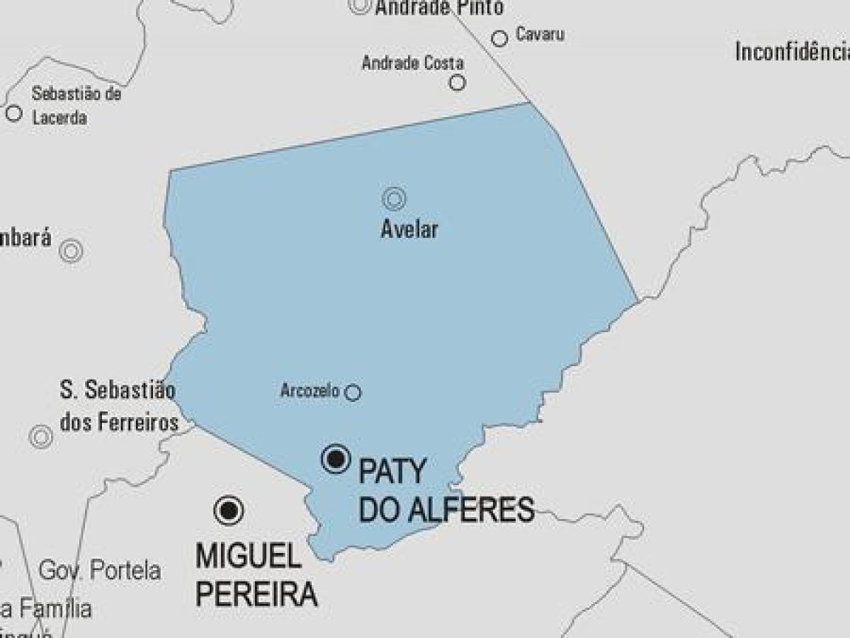 מפה של פטי לעשות Alferes עיריית