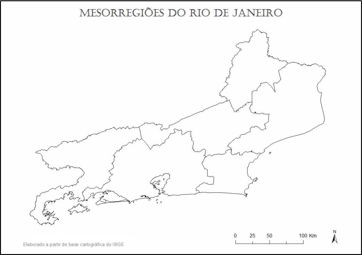 מפה של ריו דה ז ' ניירו בתולה.