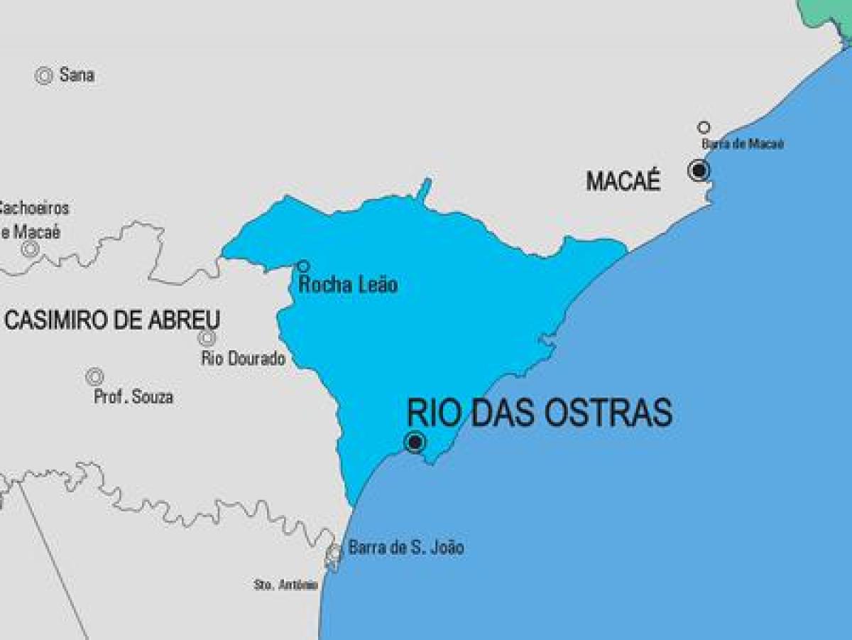 מפה של ריו דה ז ' ניירו עיריית