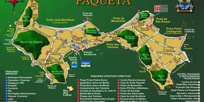 מפה של Île de Paquetá