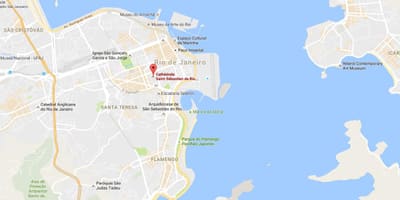 מפה של מטרופולין הקתדרלה של סן סבסטיאן