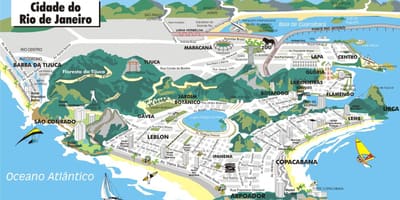 מפת 3d ריו דה ז ' ניירו