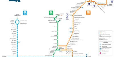 מפה של BRT ריו דה ז ' ניירו